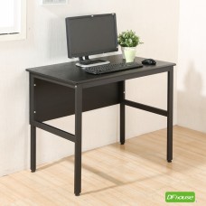 《DFhouse》頂楓90公分電腦辦公桌-黑橡木色