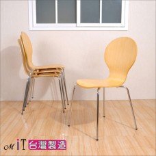 《DFhouse》曲木多功能活動用椅(1次2張裝)-2色